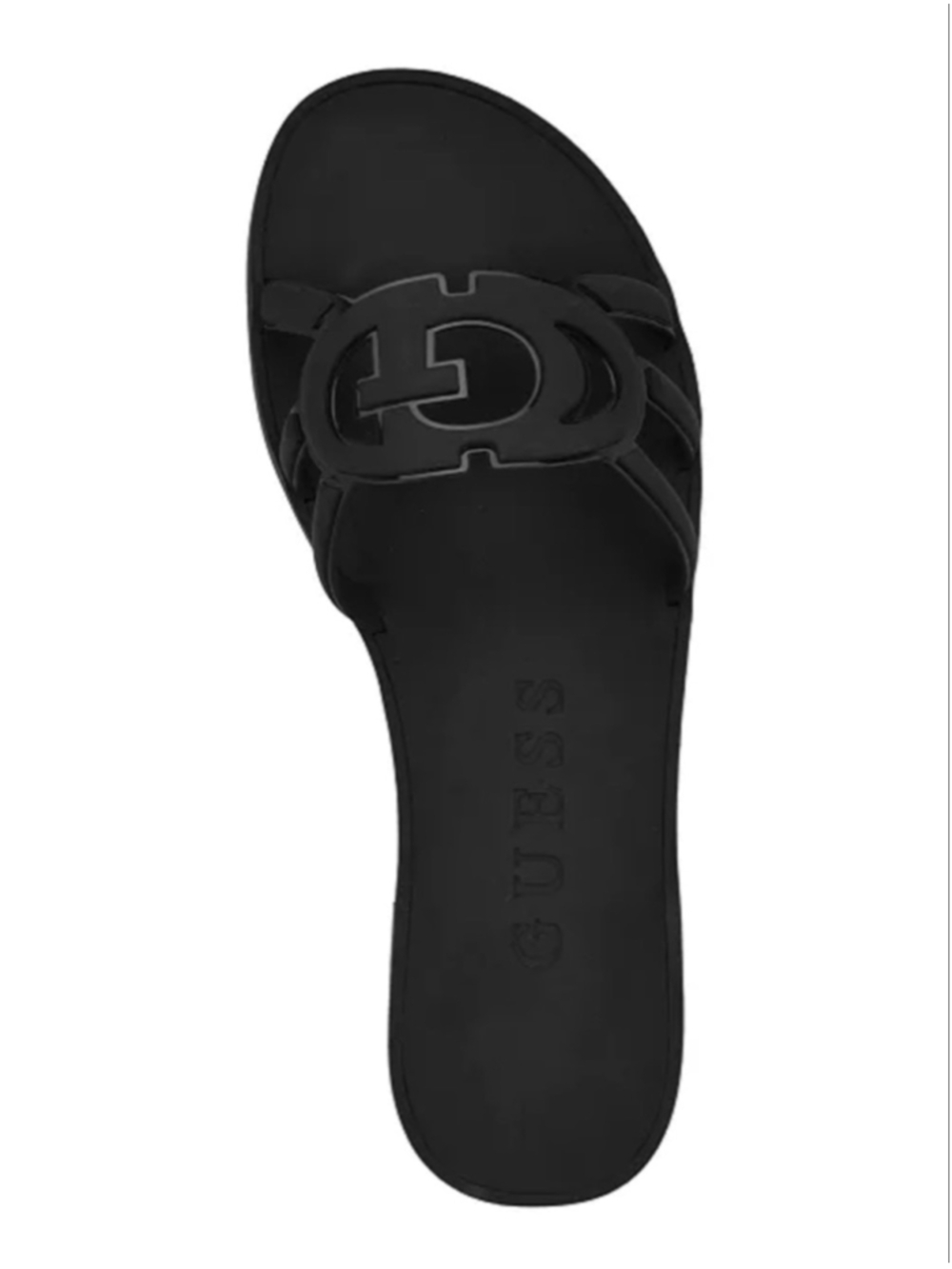 Guess Women's Elyho Jelly Cutout Logo Flat Sandals size 8 Slippers - Picture 3 of 11